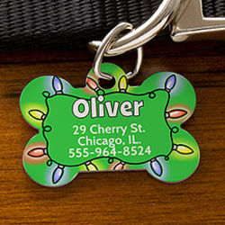 Christmas Personalized Pet ID Tag