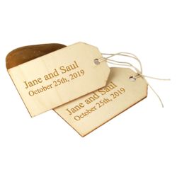 Personalized Wooden Party Favor Tag