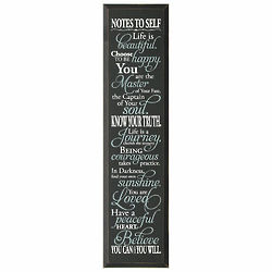 Notes To Self 36" Wood Plaque