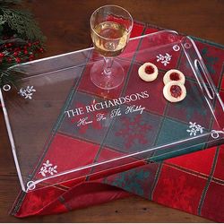 Personalized Holiday Serving Tray
