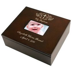 Personalized Holy Cross Baptism Memory Box