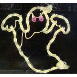 Lighted Halloween Spooky Ghost Window Silhouette Decoration