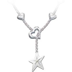 My Granddaughter, My Shining Star Diamond Pendant Necklace