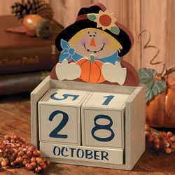 Handpainted Wooden Changing Seasons Calendar