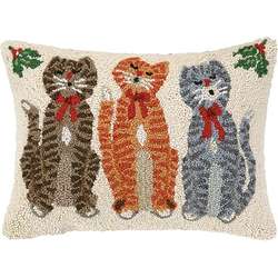 Caroling Cat Pillow