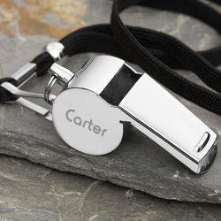 Personalized Silver Whistle