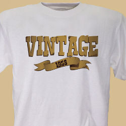 Vintage Personalized Birthday T-Shirt - FindGift.com