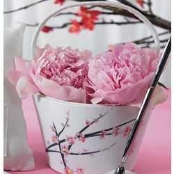 Cherry Blossom Flower Girl Basket