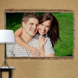 Personalized Love Photo Tapestry Throw Blanket