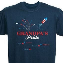 Red, White and Blue Pride Personalized T-Shirt