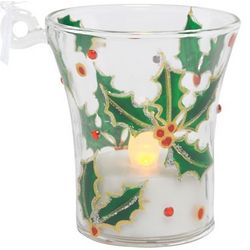 Holly Berry Mini Candle Ornament