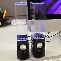 Multi-Colored Illuminated Dancing Water Speakers
