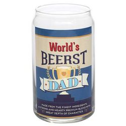 World's Beerst Beer Dad Glass