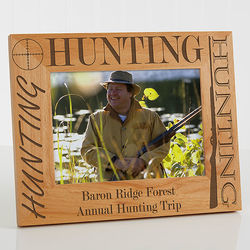 Hunter's Personalized Wood Picture Frame