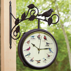 Serenading Songbirds Outdoor Clock