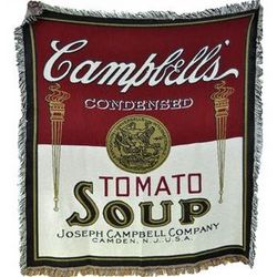 Campbell's Soup Cozy Throw Blanket