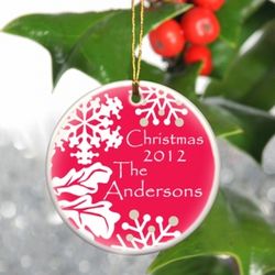 Personalized Red Simply Natural Ornament