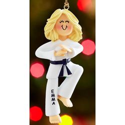 Personalized Martial Arts Christmas Ornament