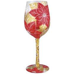 Holiday Bouquet Wine Glass