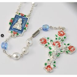 Our Lady of Lourdes Floral Ghirelli Rosary