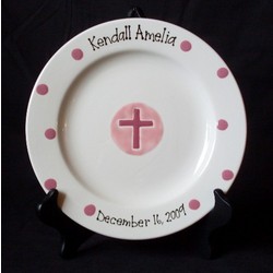 Personalized Baptism Plate