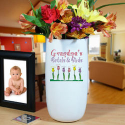 Personalized Ceramic Petals and Buds Vase