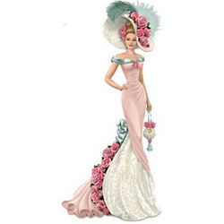 Blossoming Love Victorian Lady Figurine
