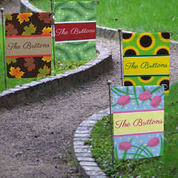 Personalized All Seasons Garden Flag Set