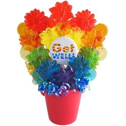 Get Well Rainbow Lollipop Bouquet