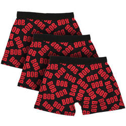 3-Pack of Bob All-Over Print Men's Cotton Boxers