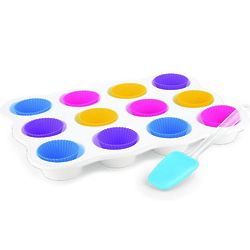 Ceramic and Silicone Muffin Pan Set