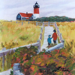 Nauset Lighthouse Cape Cod National Seashore Art Print