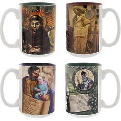 Male Saints Story Mug Set