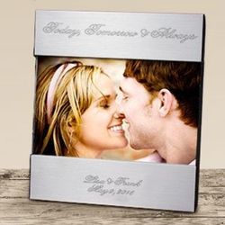 Engraved Love Silver Picture Frame