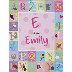 Personalized Alphabet Wall Canvas