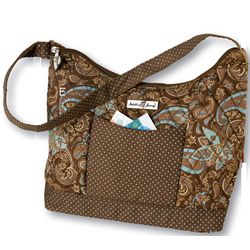 Quilted Chocolate Hobo Bag