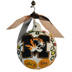 University of Missouri Personalized Ceramic Ball Ornament