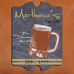 Vintage Mug Personalized Tavern Sign