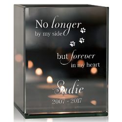 Personalized Forever In My Heart Pet Memorial Candle Holder