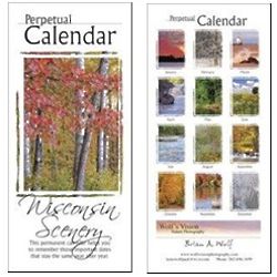 Perpetual Calendar of Wisconsin Scenery FindGift com
