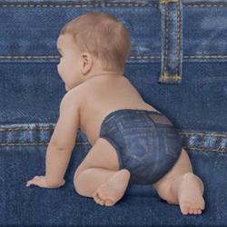 Supreme Little Movers Jean Diapers Big Pack