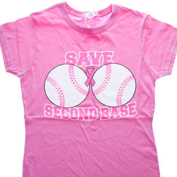 Ladies Save Second Base T Shirt