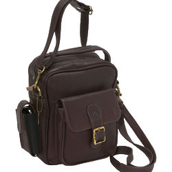 Leather Travel Bag with Organizer