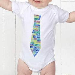 Dressed for Success Birth Info Personalized Baby Bodysuit