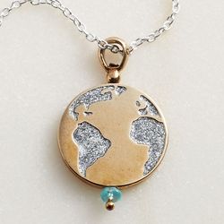 Wanderlust Globe Pendant Necklace