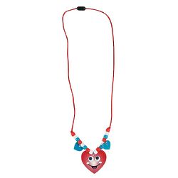 Smiley Face Heart Beaded Necklace Craft Kit