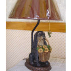 Spaniel Dog Figurine Table Lamp