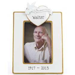 Personalized In Our Hearts Forever Memorial Picture Frame