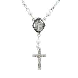 Blessed Mary Sterling Necklace