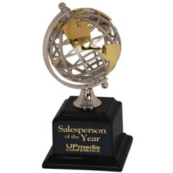 Personalized Spinning Globe Award